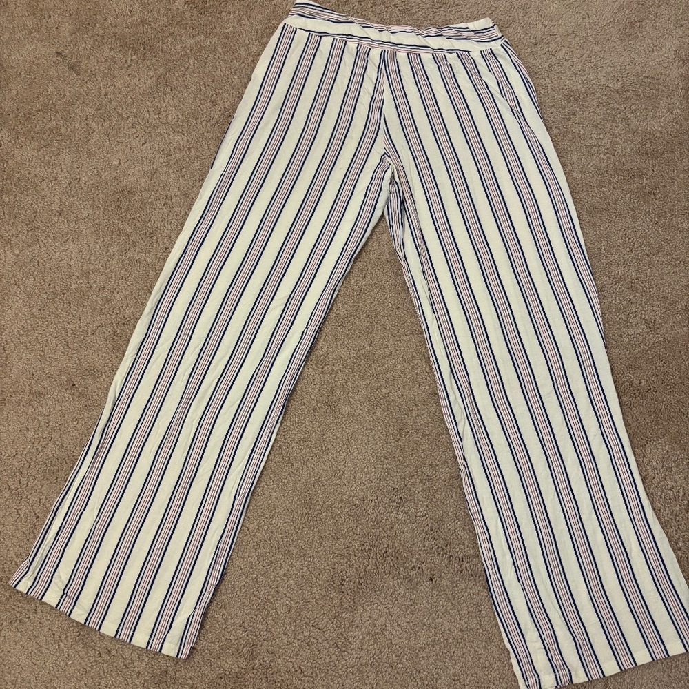 Striped pajama pants